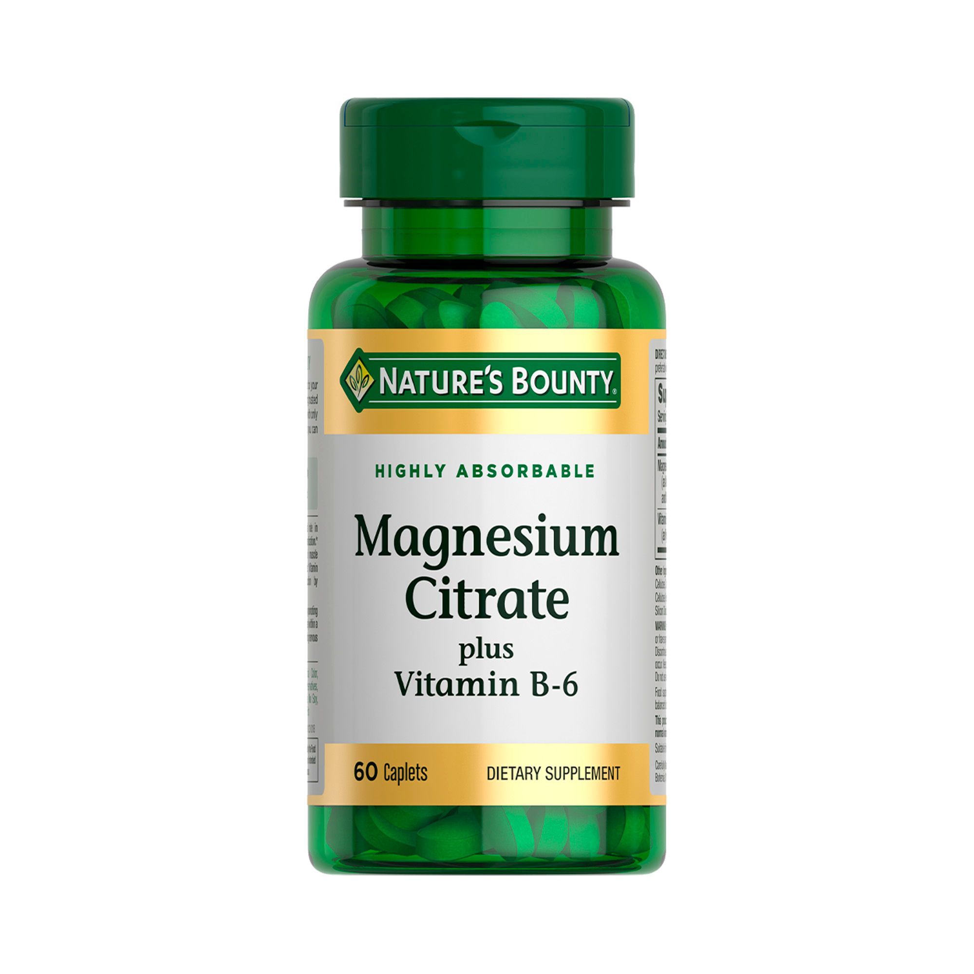 Изображение товара Цитрат магния с витамином В6 Nature's Bounty 60 таблеток 1515мг