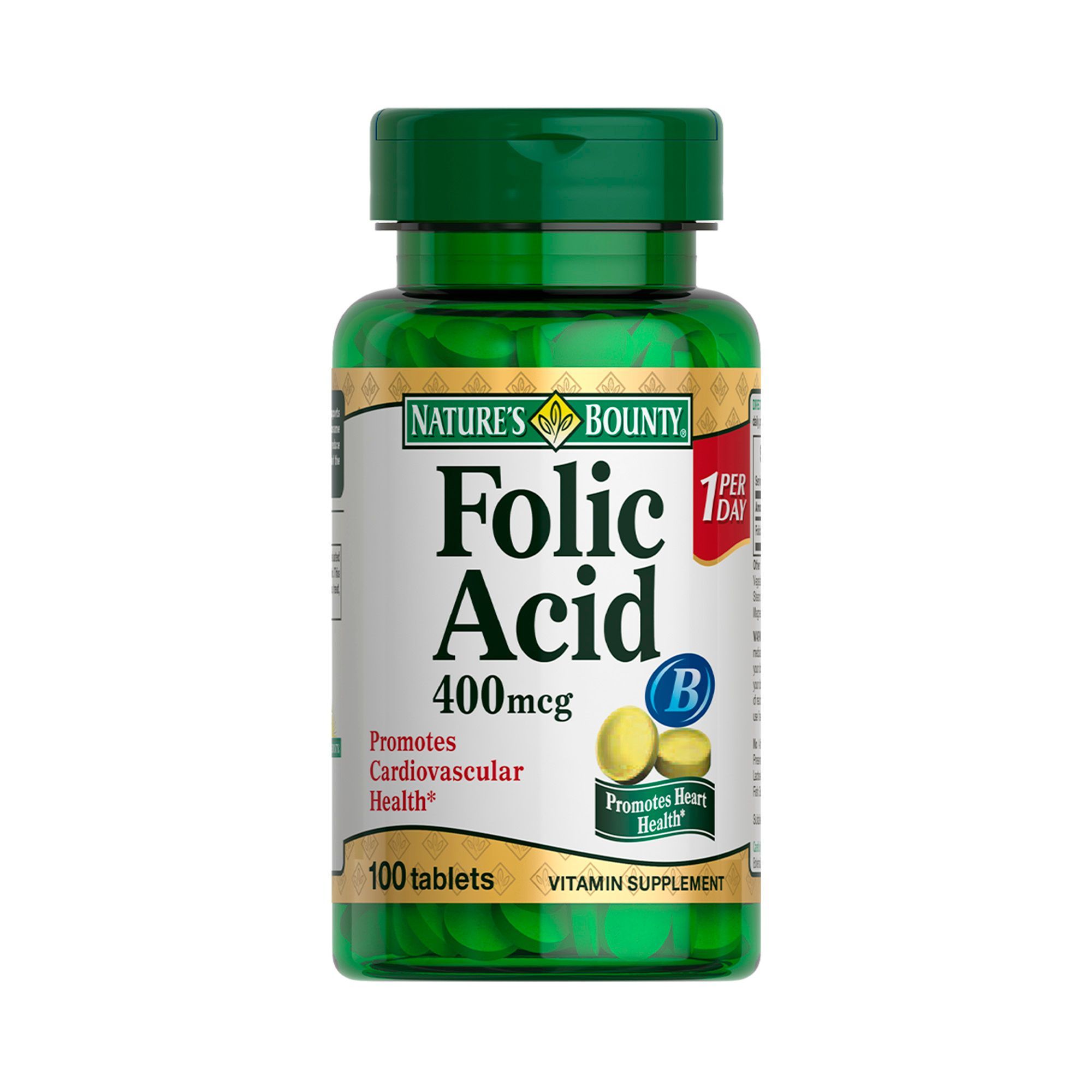 Изображение товара Фолиевая кислота Nature's Bounty, 400 мкг, 100 таблеток