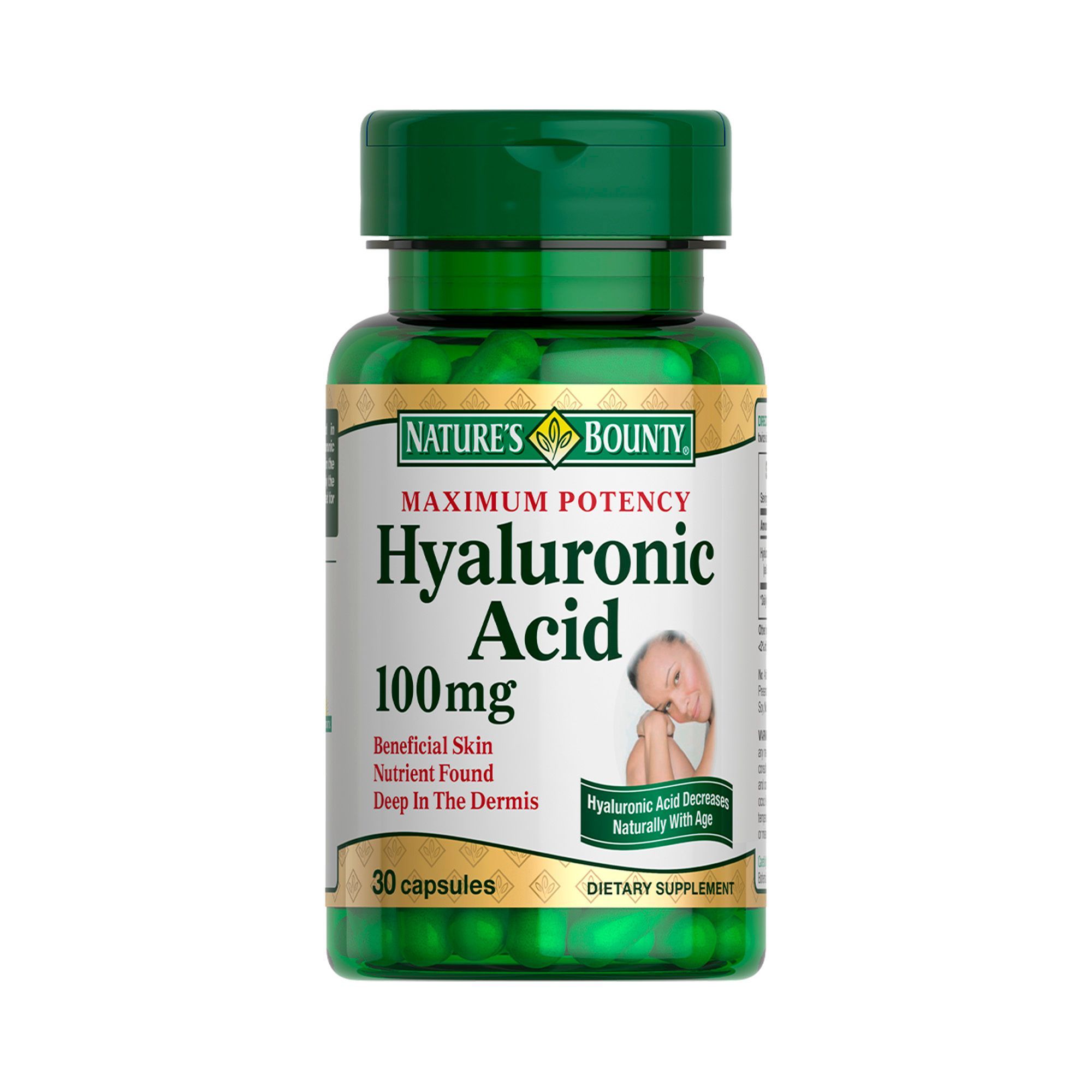Изображение товара Гиалуроновая кислота Nature's Bounty/Нэйчес баунти капсулы 100мг 30шт
