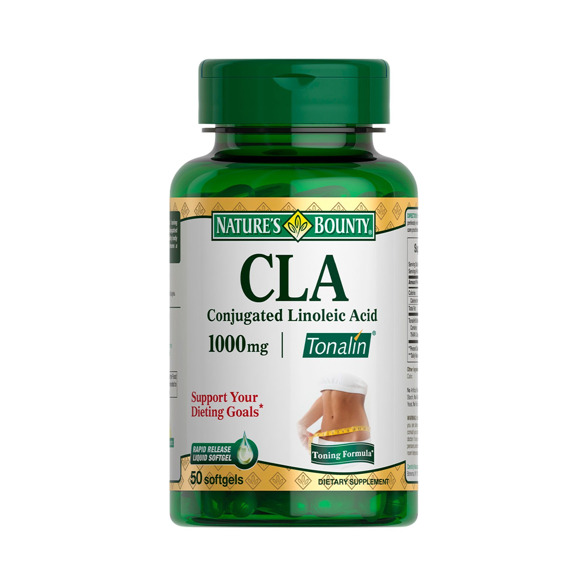 Изображение товара CLA Nature's Bounty капсулы 1000мг 50 шт для похудения и мышечного рельефа