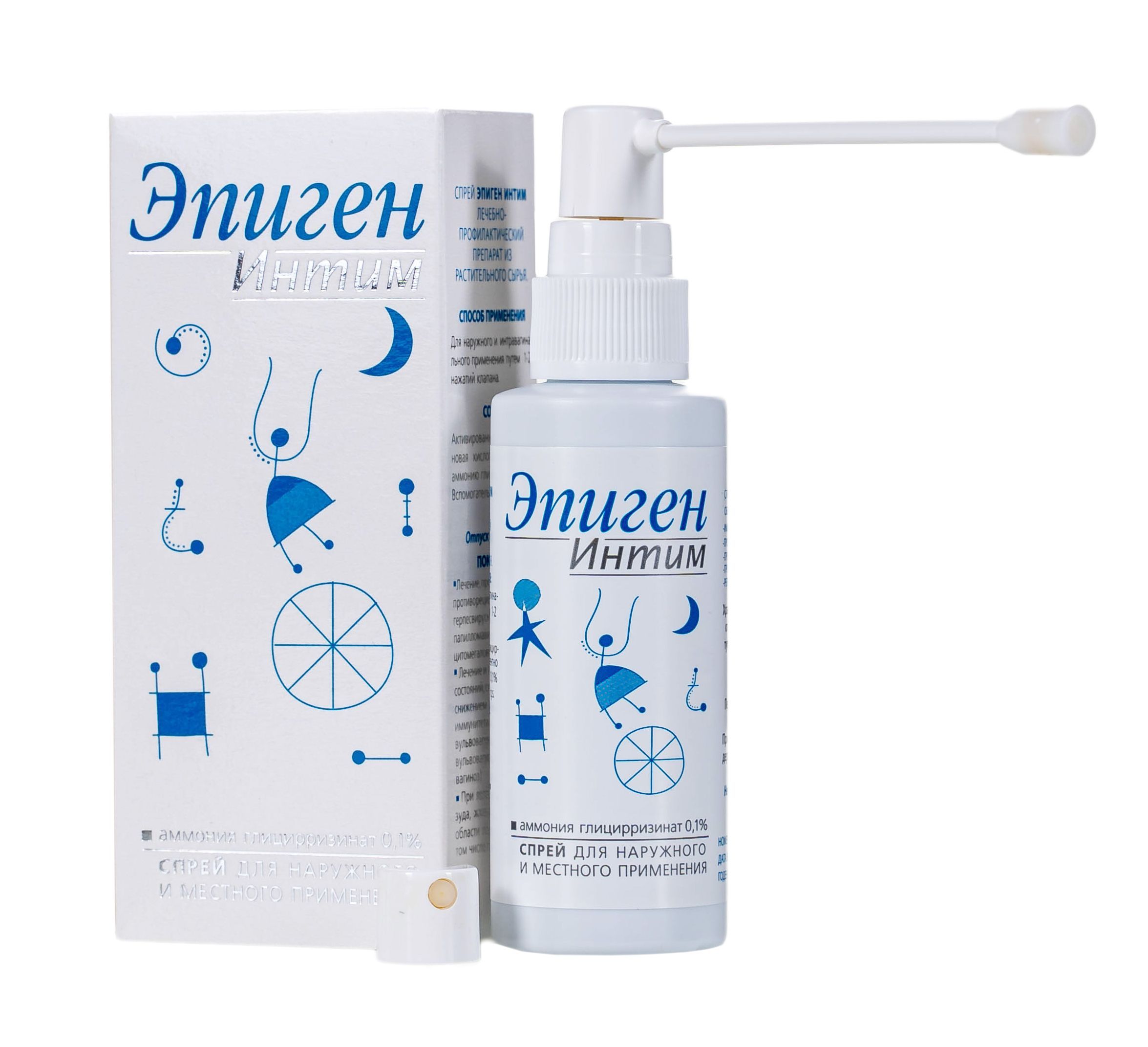 Изображение товара Эпиген Интим спрей для местного и наружного применения 0,1% 60мл