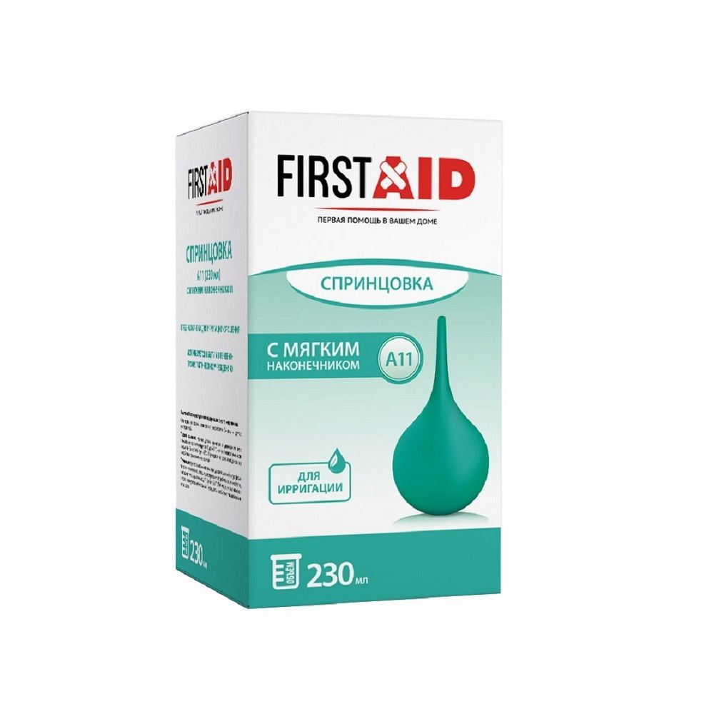 Изображение товара Спринцовка А11 с мягким наконечником First Aid 230 мл для гигиены и медицинских процедур