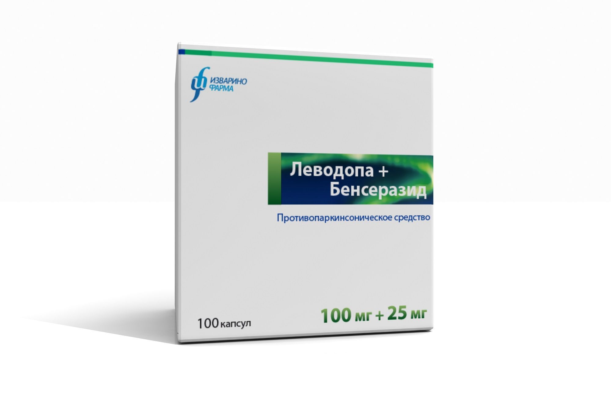 Изображение товара Леводопа+Бенсеразид капсулы 100мг+25мг - противопаркинсоническое средство