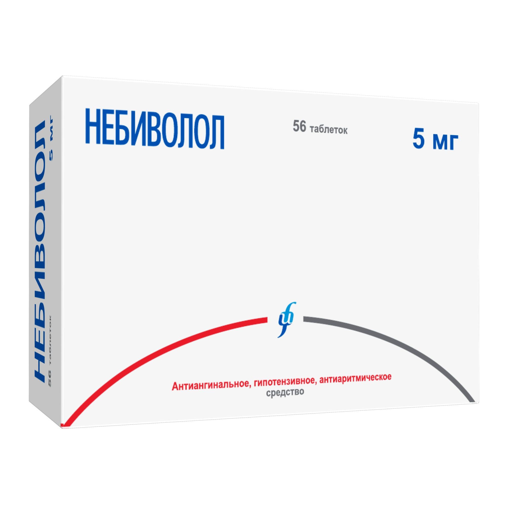 Изображение товара Небиволол таблетки 5мг 56 шт - эффективное средство для снижения давления