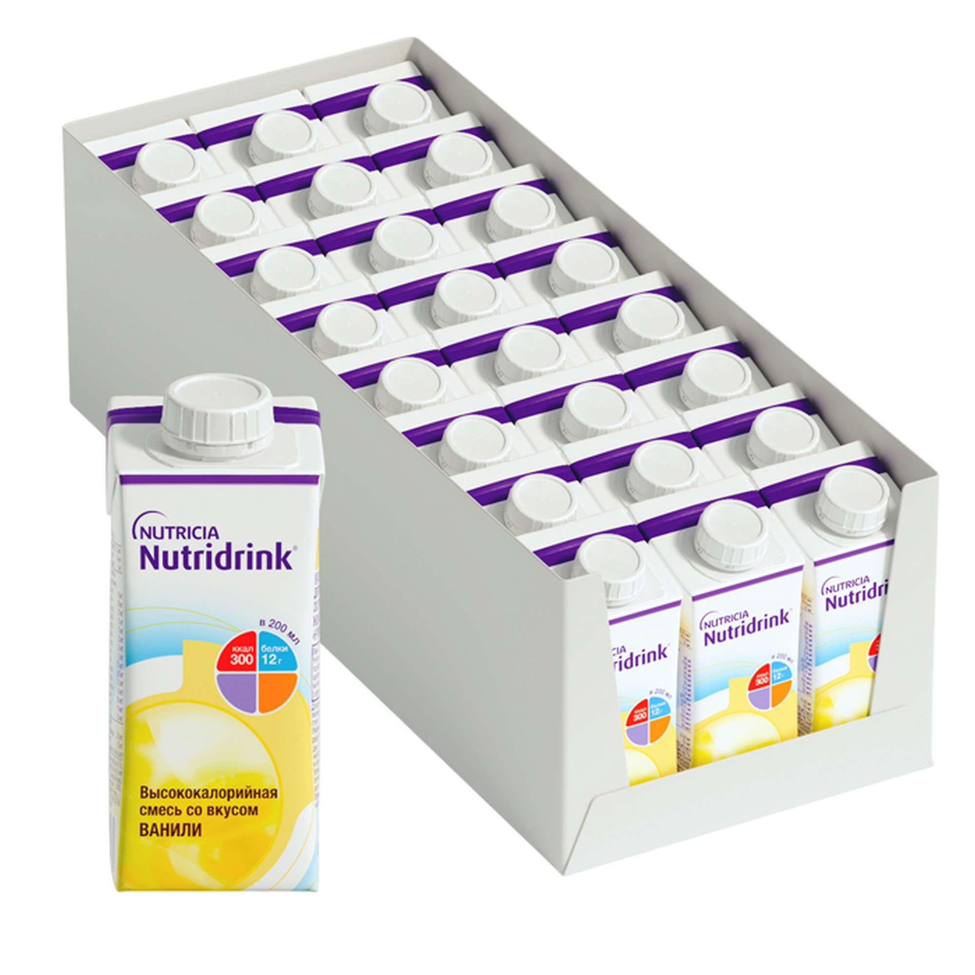Изображение товара Нутридринк 24Х лечебное диетическое высококалорийное со вкусом ванили 200мл