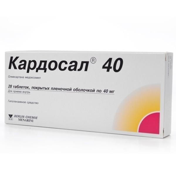 Изображение товара Кардосал таблетки п/о плен. 40мг 28шт