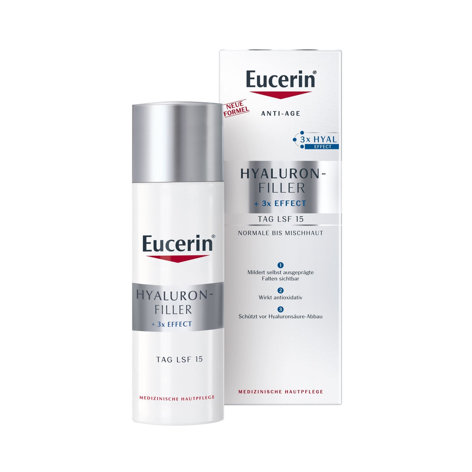 Изображение товара Eucerin Hyaluron-Filler SPF15 дневной крем для нормальной и комбинированной кожи 50 мл