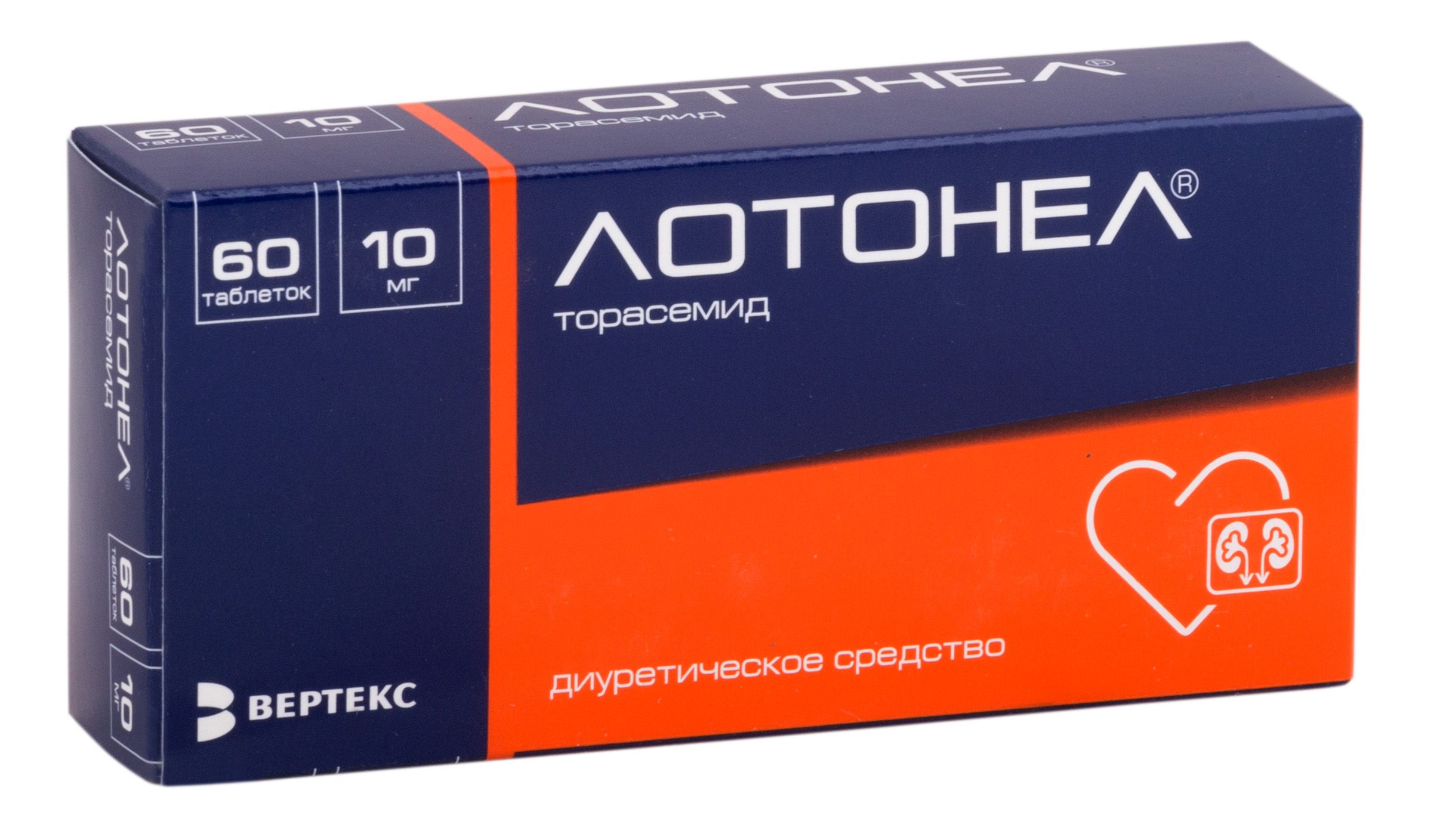 Изображение товара Лотонел таблетки 10 мг 60 шт для лечения гипертензии