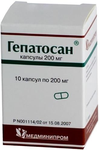 Изображение товара Гепатосан капсулы 200мг 10шт для защиты печени и восстановления функций