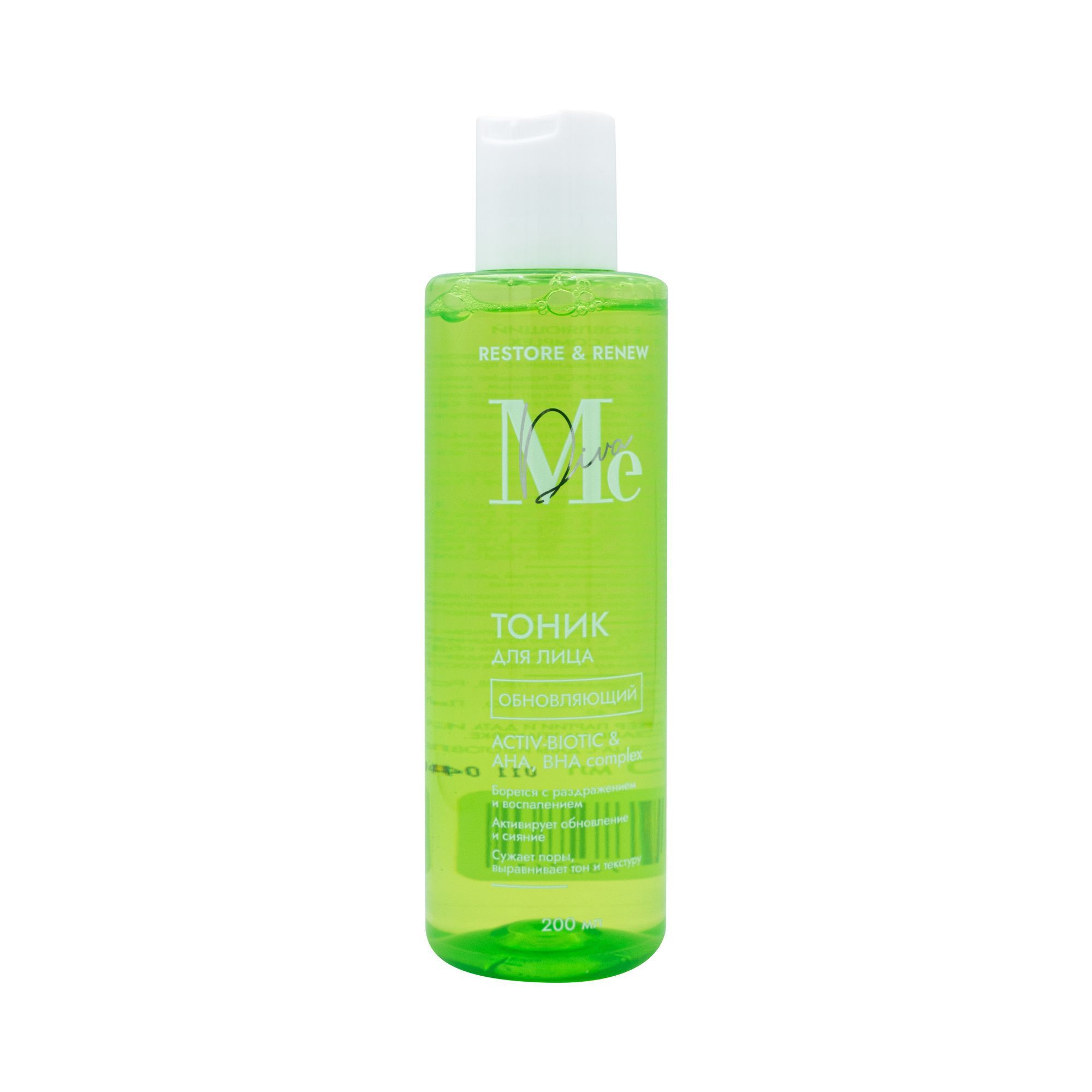 Изображение товара Тоник для лица обновляющий актив-биотик, АНА и ВНА комплекс Mediva/Медива 200мл