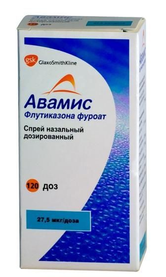 Изображение товара Авамис спрей назальный дозированный 27,5мкг/доза 120доз