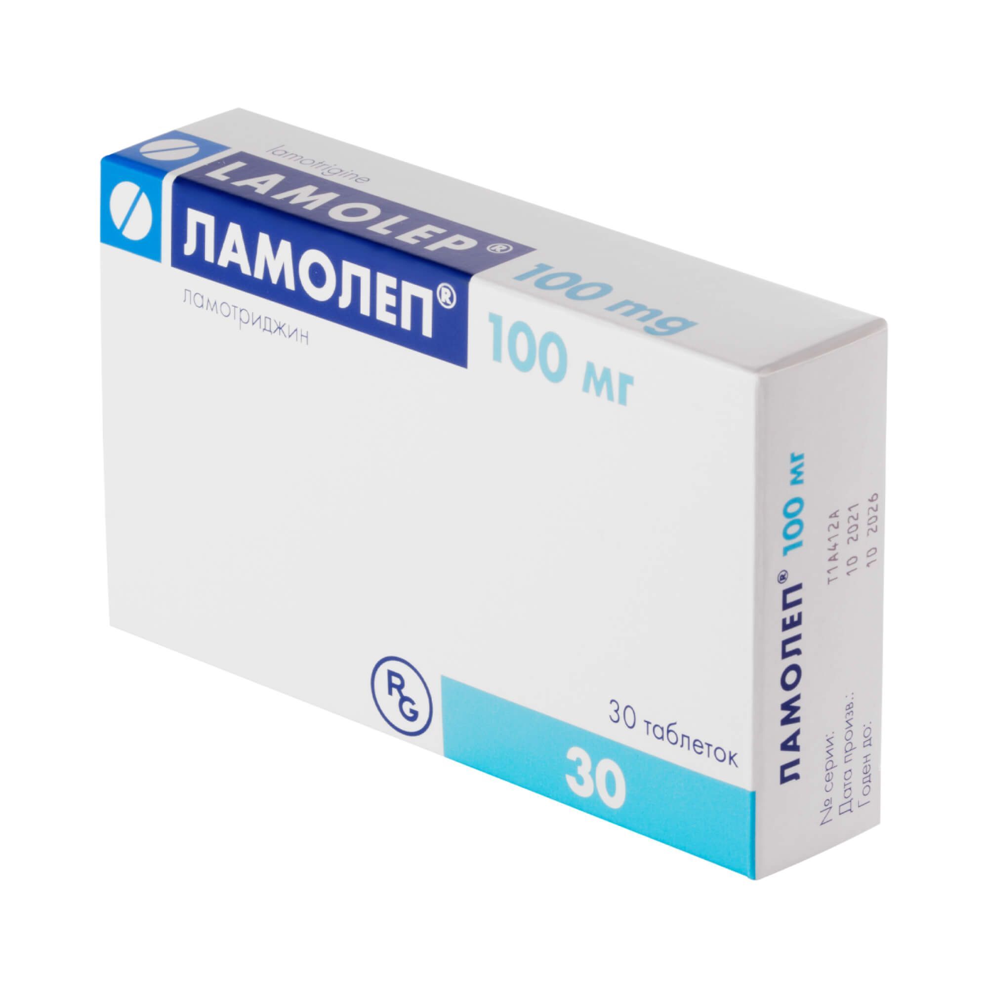 Изображение товара Ламолеп 100 мг таблетки противоэпилептическое средство 30 шт