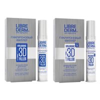 Крем дневной Гиалуроновый филлер 3D Librederm/Либридерм 30мл SPF15 + Крем ночной Гиалуроновый филлер 3D Librederm/Либридерм 30мл