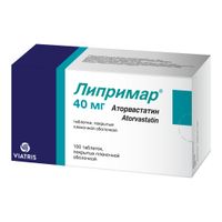 Липримар таблетки п/о плен. 40мг 100шт миниатюра фото №2