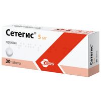 Сетегис таблетки 5мг 30шт