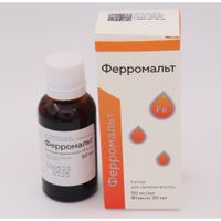 Ферромальт капли для приема внутрь 50мг/мл 30мл миниатюра фото №2