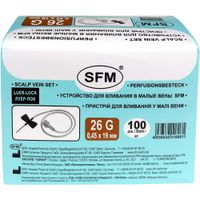 Устройства для вливания в малые вены иглы-бабочки стерильные 26G SFM 0,45х19мм 100шт миниатюра фото №7