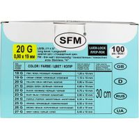 Устройства для вливания в малые вены иглы-бабочки стерильные 20G SFM 0,90х19мм 100шт миниатюра фото №6