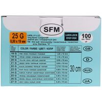 Катетер для вливания в малые вены игла-бабочка стерильный 25G SFM 0,5х19мм 100шт миниатюра фото №4