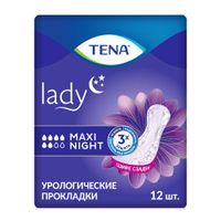 Прокладки впитывающие Maxi Night Lady Tena/Тена 12шт