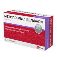 Метопролол Внлфарм таблетки 50мг 60шт