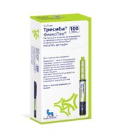 Тресиба раствор для п/к введ. картридж в шприц-ручке ФлексПен 100ЕД/мл 3мл 5шт