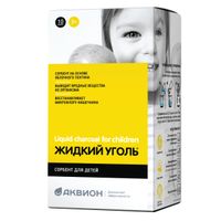 Уголь жидкий комплекс с пектином для детей порошок для приг. раствора для приема вн. 5г 10шт
