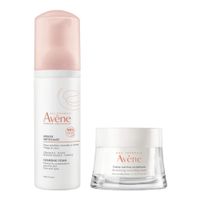 1X Крем для лица восстанавливающий питательный Avene/Авен 50мл + 1X Пенка для лица и области вокруг глаз очищающая Avene/Авен 150мл