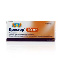Крестор таблетки п.п.о. 10мг 7шт
