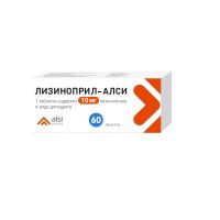 Лизиноприл-Алси таблетки 10мг 60шт