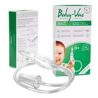 Аспиратор назальный детский с двумя сменными многоразовыми насадками Baby-Vac/Бейби-Вак миниатюра фото №2