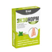 Гель для ухода за ногтями Экзонорм туба 1% 15мл миниатюра фото №2