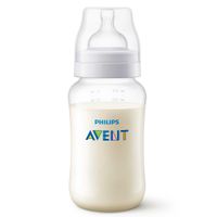 Бутылочка с силиконовой соской из полипропилена с 3 мес. Anti-colic Philips Avent 330мл (SCY106/01) миниатюра фото №2