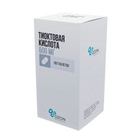 Тиоктовая кислота таблетки п/о плен. 600мг 100шт миниатюра фото №2