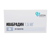 Ивабрадин таблетки п/о плен. 7,5мг 28шт миниатюра фото №3