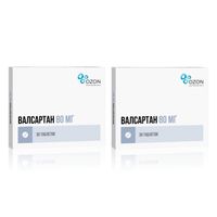 2Х Валсартан таблетки п/о плен. 80мг 30шт