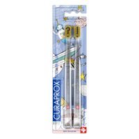 Щетка зубная ультрамягкая для взрослых Duo Hento Toto Edition Curaprox/Курапрокс 2шт (CS5460/2)