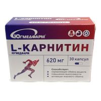 L-карнитин Югмедфарм капсулы 620мг 20шт миниатюра фото №2