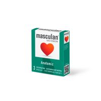 Презервативы анатомической формы Anatomic Masculan/Маскулан 3шт