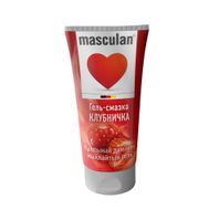 Гель-смазка интимная клубничка Masculan/Маскулан фл. 50мл