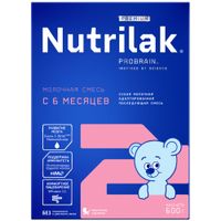Смесь сухая молочная адаптированная последующая Premium+ 2 Nutrilak/Нутрилак 600г