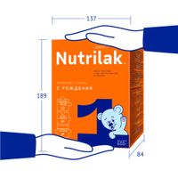 Смесь сухая молочная адаптированная начальная 1 Nutrilak/Нутрилак 600г миниатюра фото №2