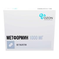 Метформин таблетки банка 1000мг 60шт