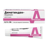Диметинден-Акрихин гель для наружного применения 0,1% 30г миниатюра фото №4