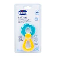 Игрушка-прорезыватель Chicco (Чикко) Fresh Relax с водой Кольцо от 4 мес. голубой