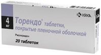 Торендо таблетки п/о плен. 4мг 20шт