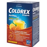 Колдрекс ХотРем вкус меда и лимона порошок для приг. раствора для приема внутрь пак. 10шт миниатюра фото №7