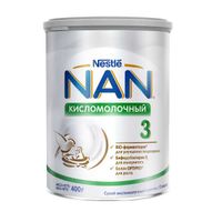 Смесь сухая кисломолочный Nan/Нан 3 400г