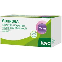 Лопирел таблетки п/о плен. 75мг 100шт миниатюра фото №2