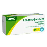 Силденафил-Тева таблетки п/о плен. 50мг 24шт миниатюра фото №3
